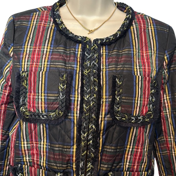 J. Crew Quilted Lady Jacket in Stewart Plaid - Picture 5 of 7